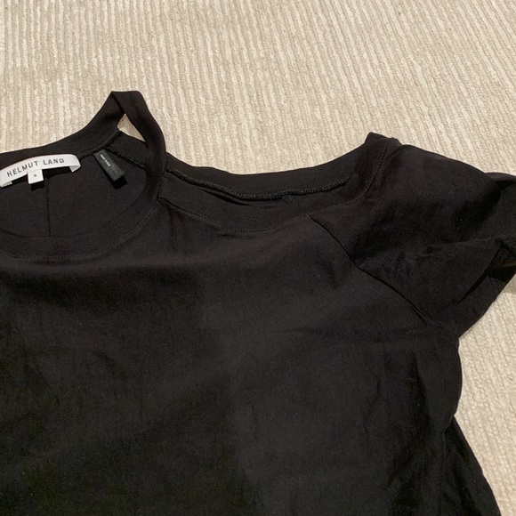 HELMUT LANG BLACK T SHIRT - Picture 2 of 3